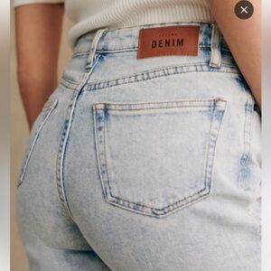 Sezane Light Blue Straight Leg Jeans